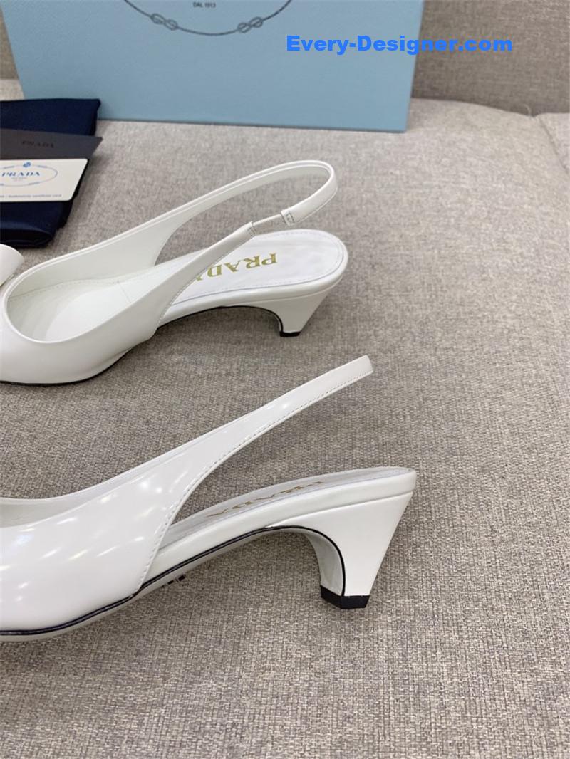 Pra*a catwalk new cat heel origami back empty shoes