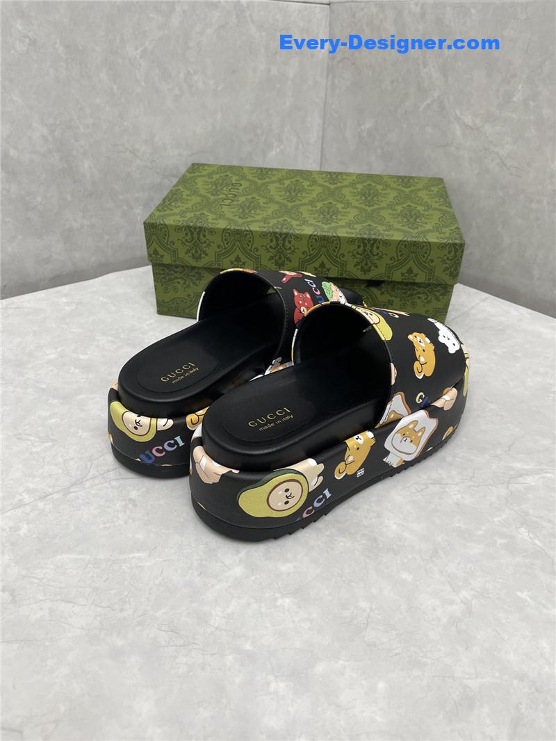 Gvc*1 new animal graffiti platform slippers