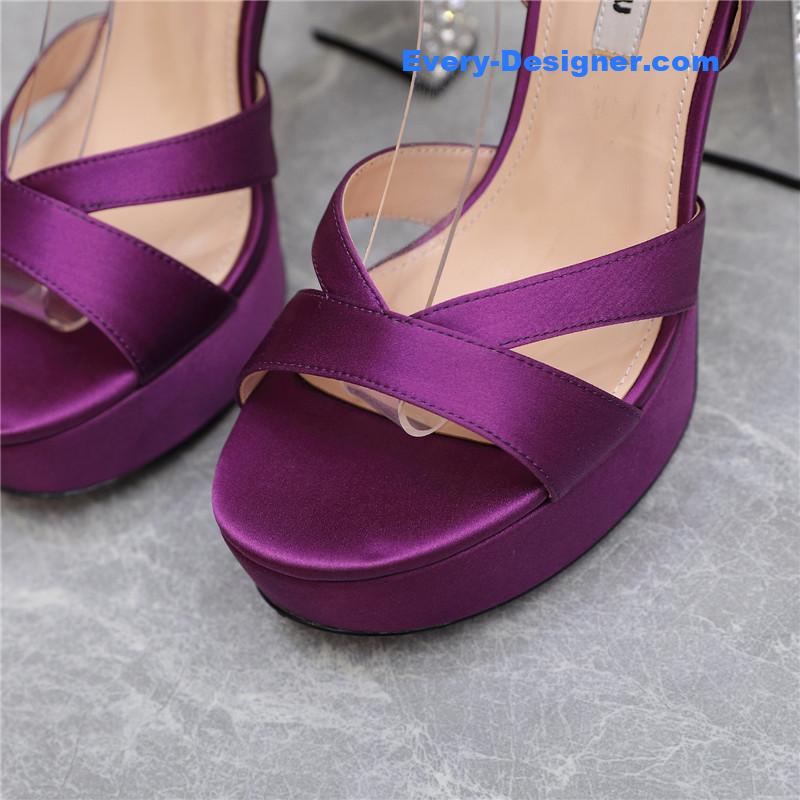 M1um1u high-heeled chunky-heeled sandals