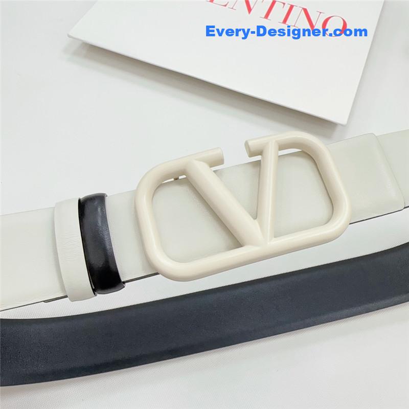 Va1e*ntin0 new double-sided top layer cowhide belt