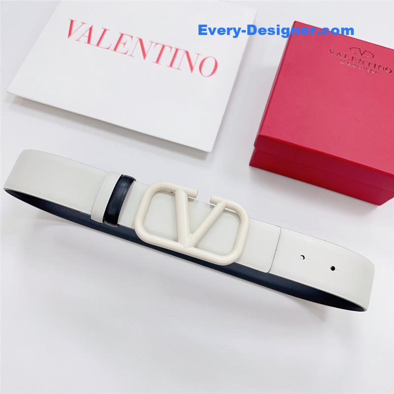 Va1e*ntin0 new double-sided top layer cowhide belt