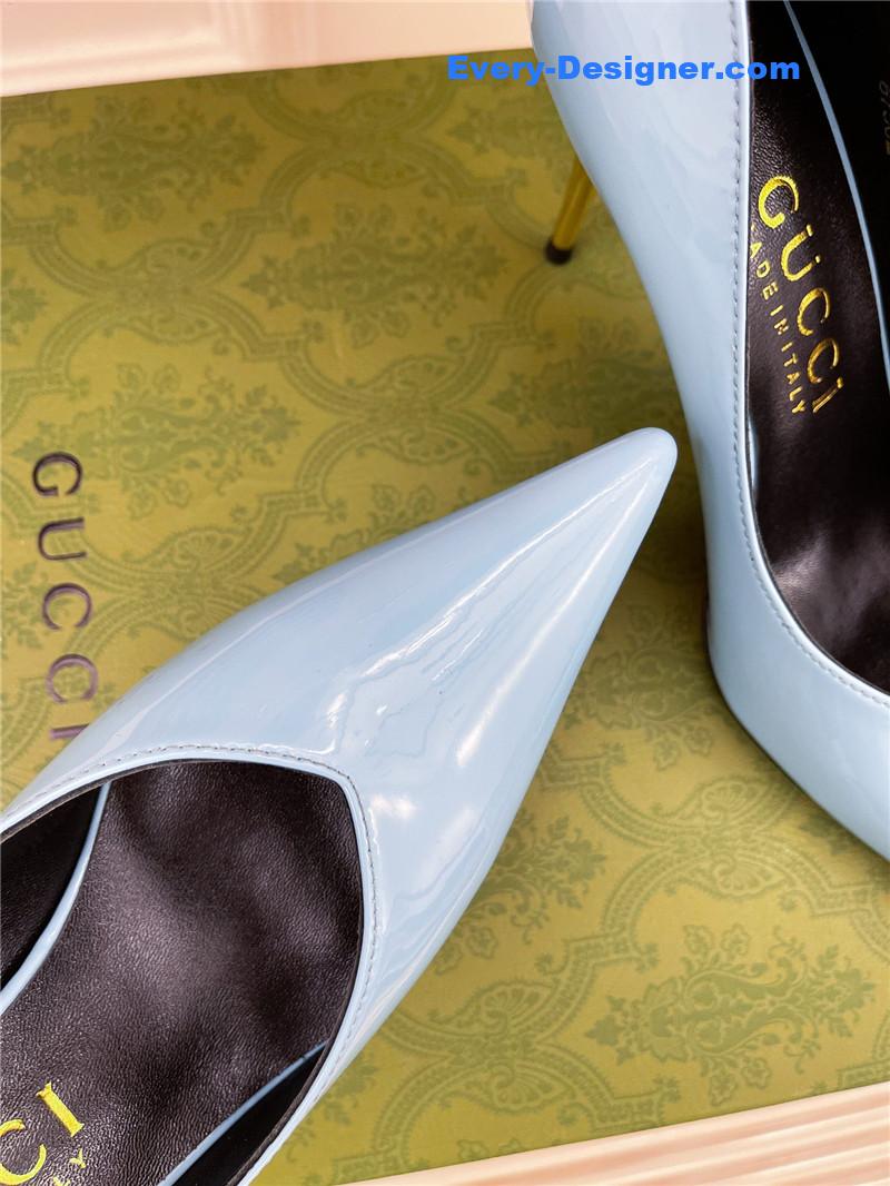 Gvc*1 metal heel pointed high heels