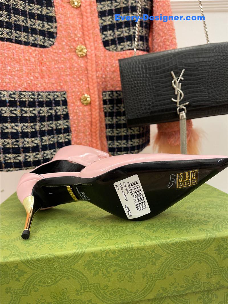 Gvc*1 metal heel pointed sandals