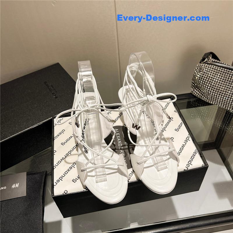 A1exa*der wang metal rhinestone buckle sandals