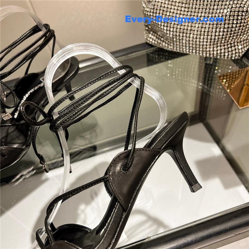A1exa*der wang metal rhinestone buckle sandals
