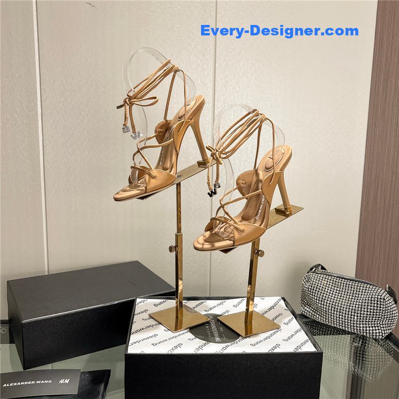 A1exa*der wang metal rhinestone buckle sandals