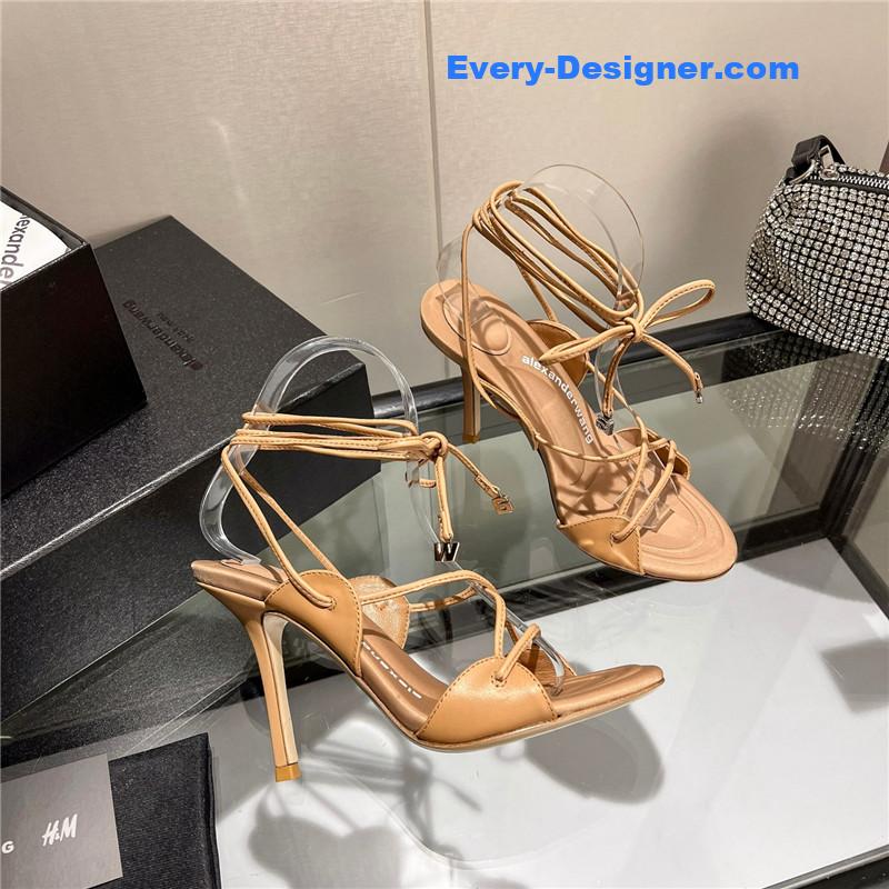 A1exa*der wang metal rhinestone buckle sandals