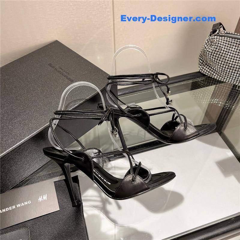 A1exa*der wang metal rhinestone buckle sandals
