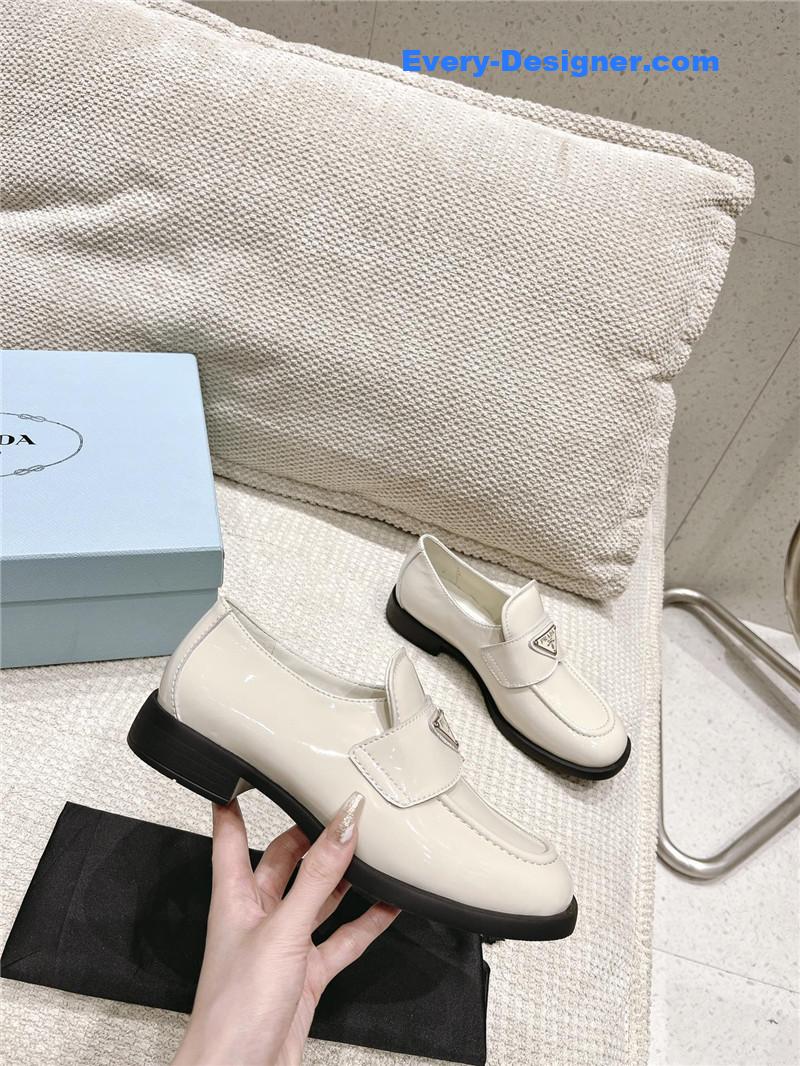 Pra*a patent leather loafers