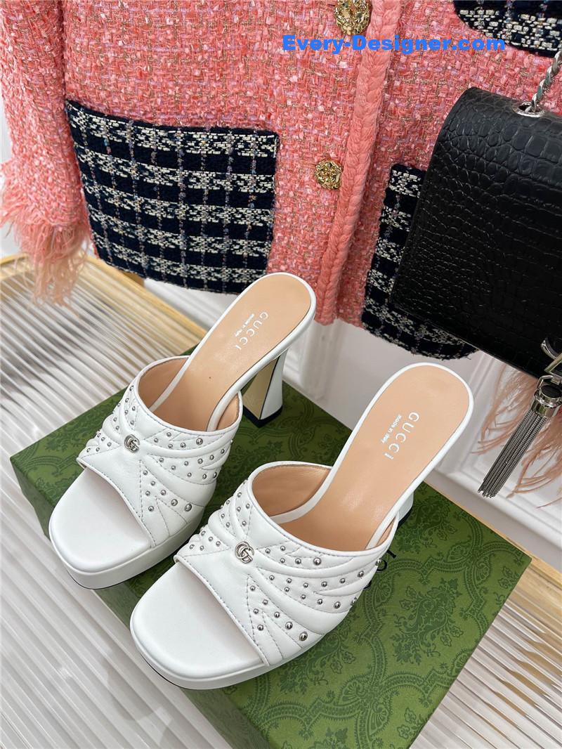 Gvc*1 platform rivets high heels