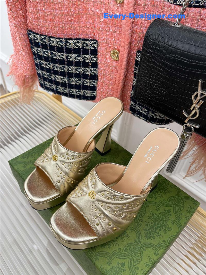 Gvc*1 platform rivets high heels