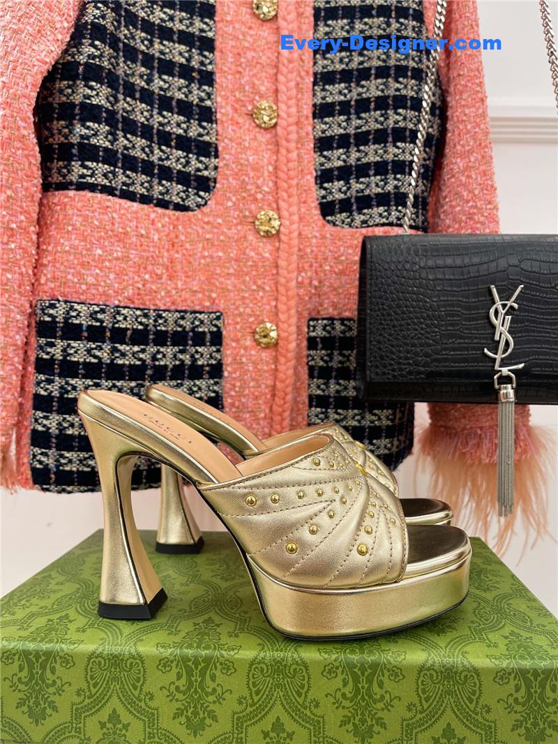 Gvc*1 platform rivets high heels