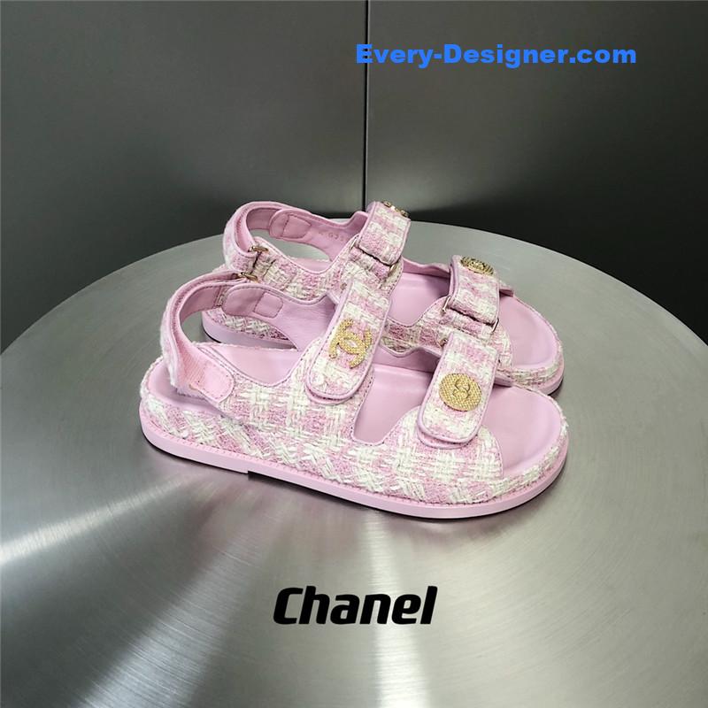 CC wool velcro beach sandals