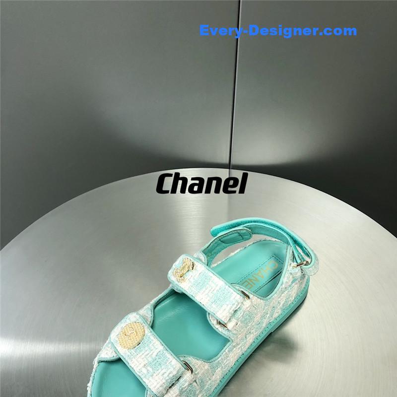 CC wool velcro beach sandals