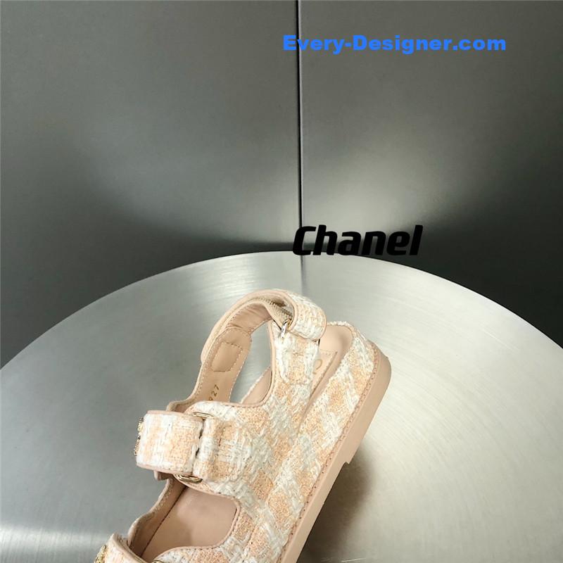 CC wool velcro beach sandals
