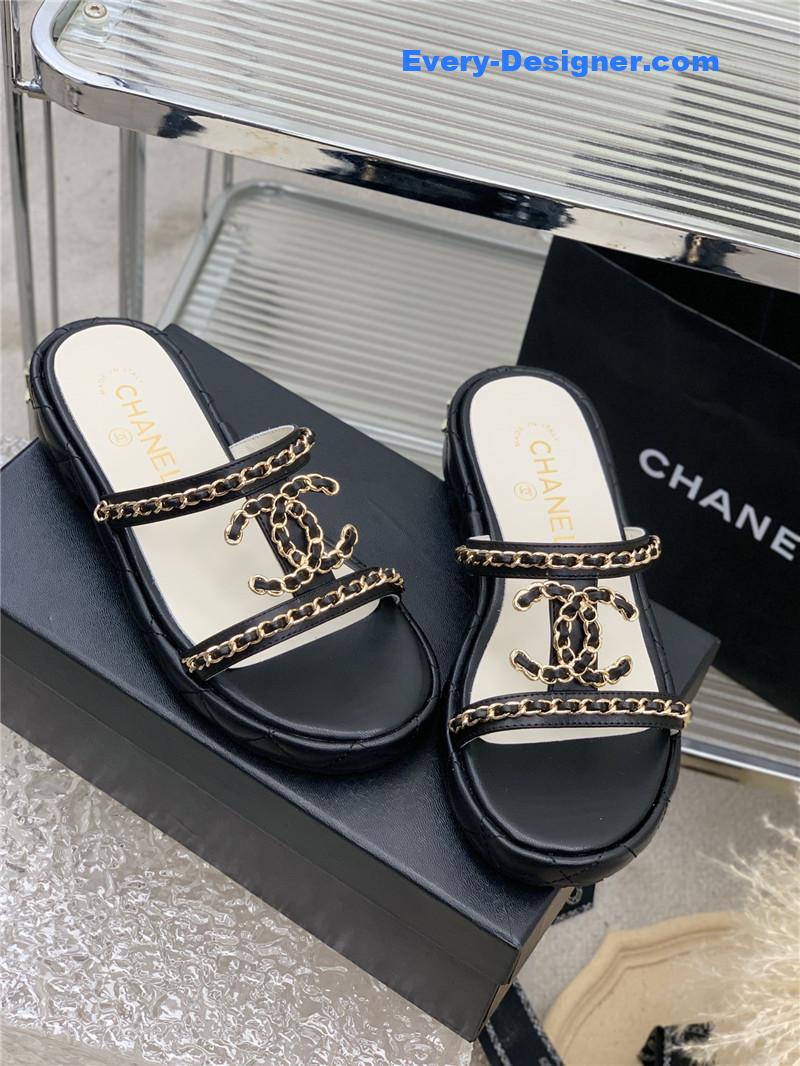 CC new silk sheepskin slippers