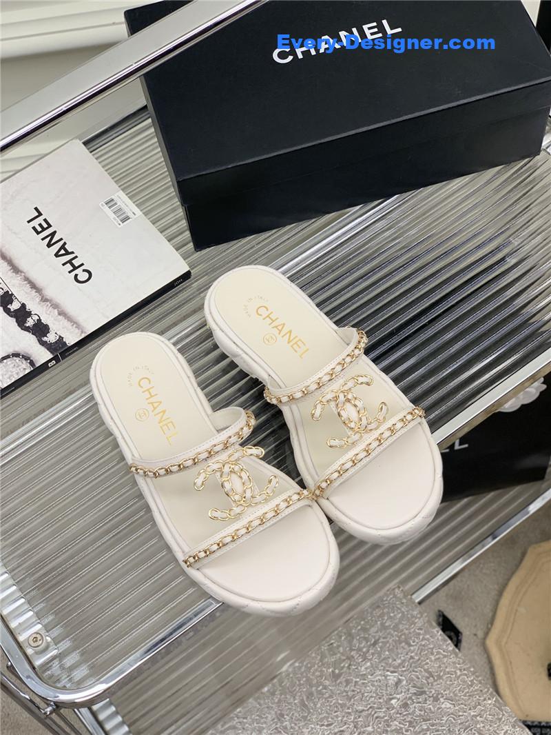 CC new silk sheepskin slippers