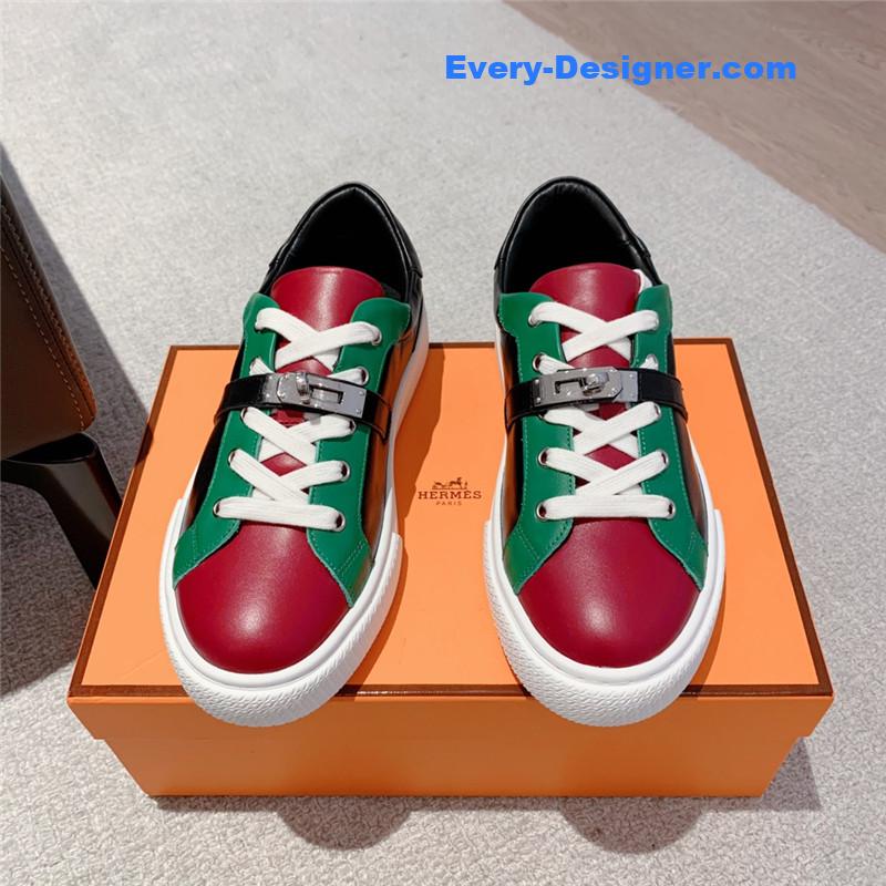 H**me5 british retro design white shoes