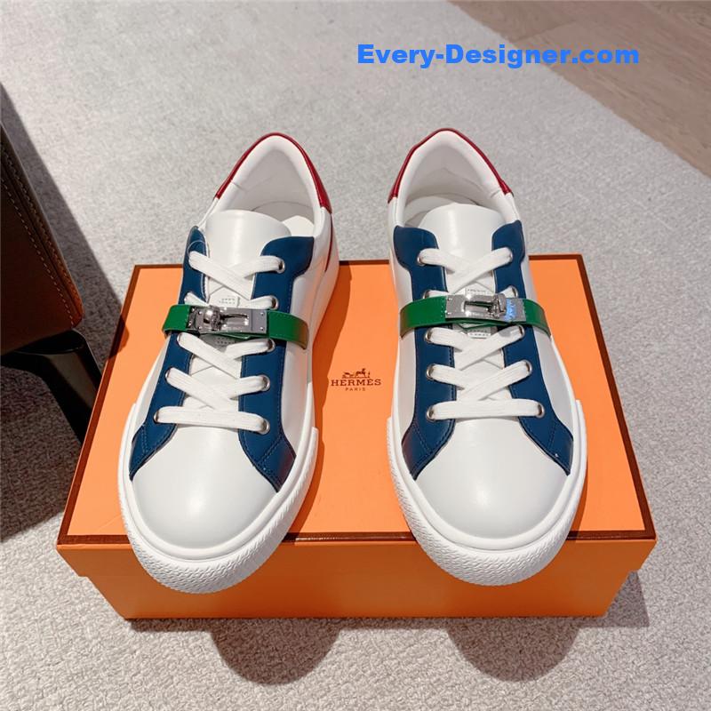 H**me5 british retro design white shoes
