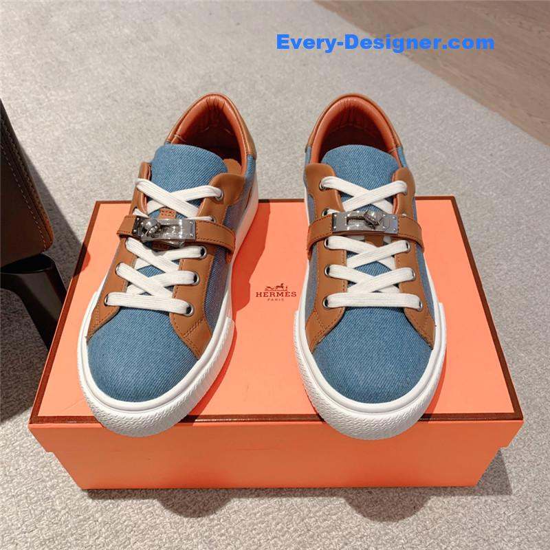 H**me5 british retro design white shoes
