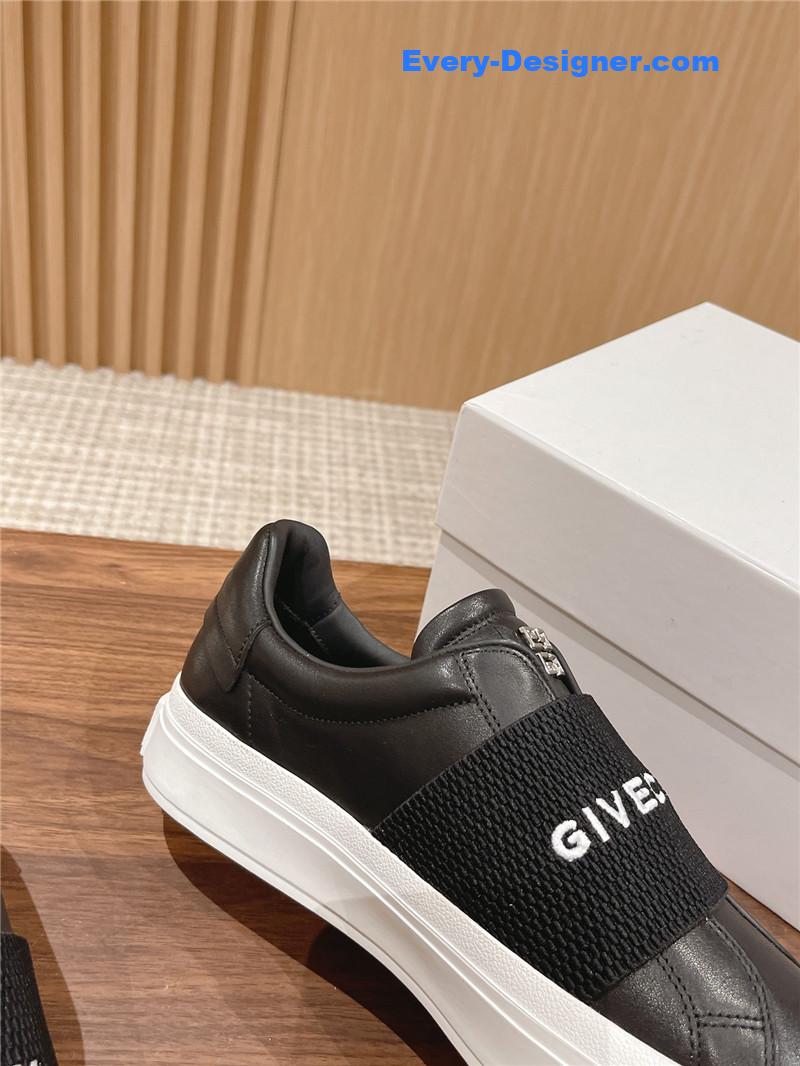 Givenchy Elastic Metal Buckle White Shoes
