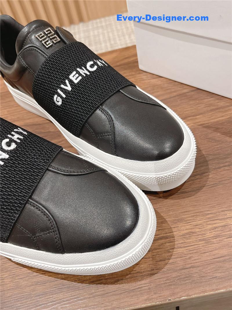 Givenchy Elastic Metal Buckle White Shoes