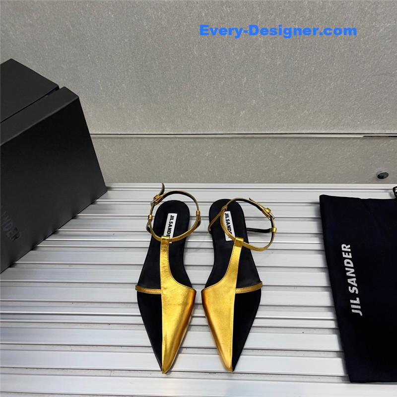 jil sander spring and summer new small high-heeled sandals