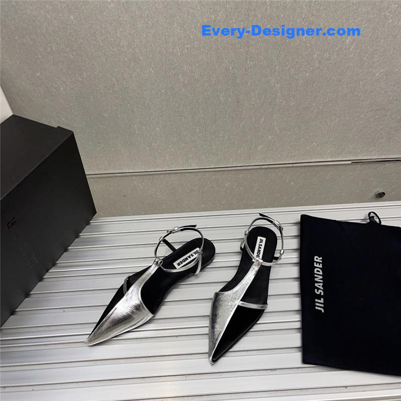jil sander spring and summer new small high-heeled sandals