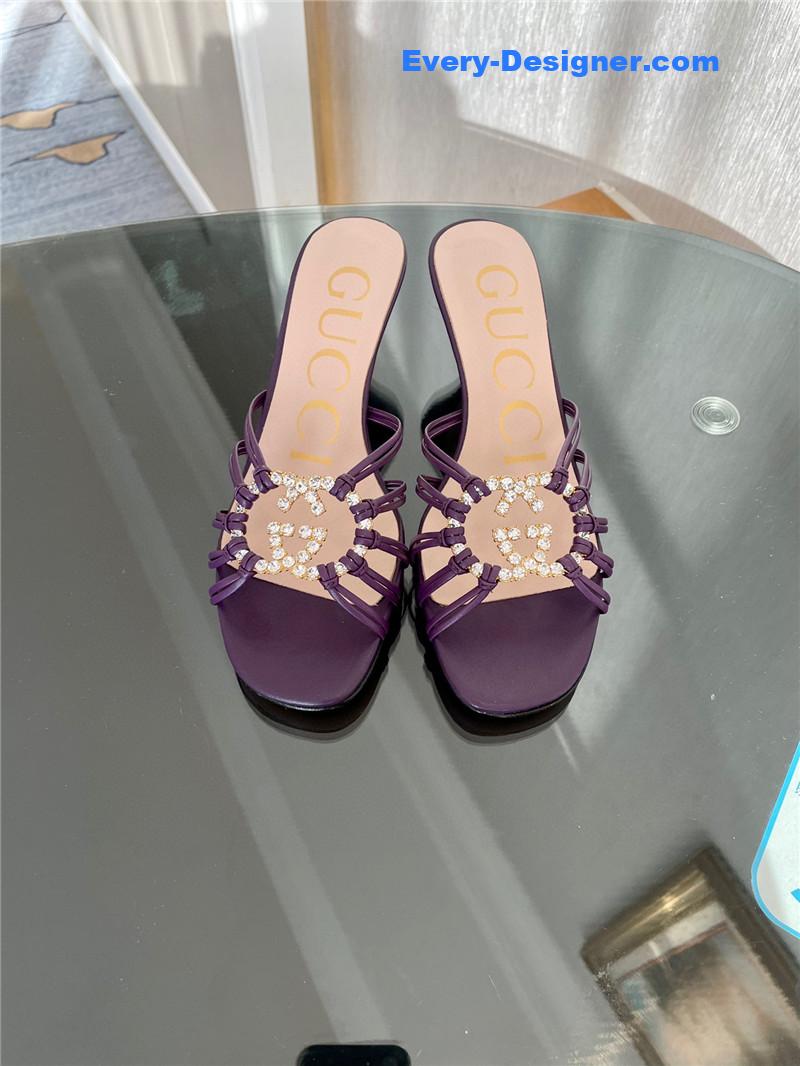 Gvc*1 new crystal embellished sandals and slippers