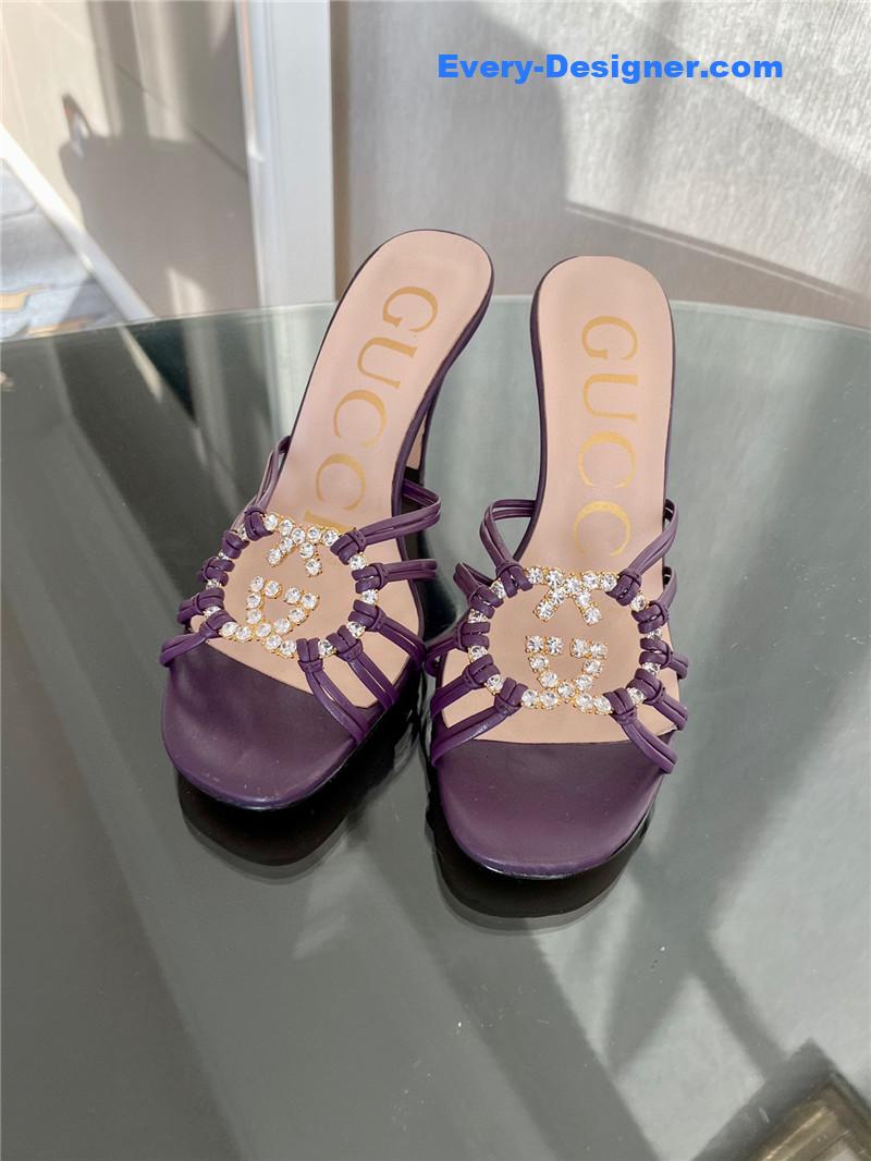 Gvc*1 new crystal embellished sandals and slippers