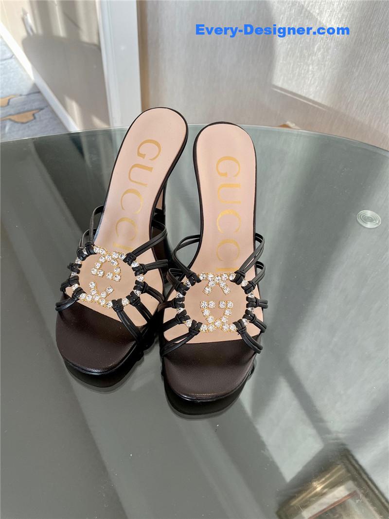 Gvc*1 new crystal embellished sandals and slippers
