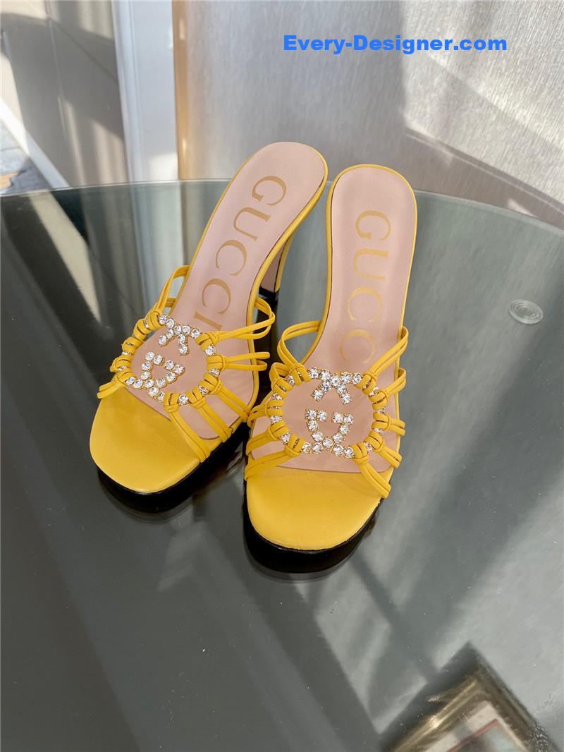 Gvc*1 new crystal embellished sandals and slippers