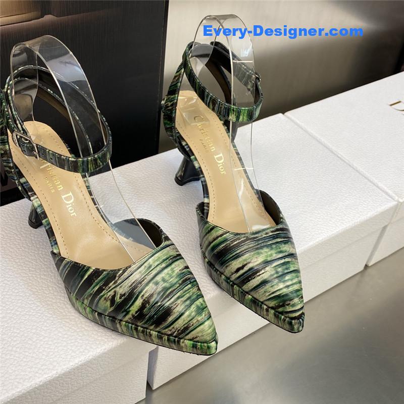 D10r metal buckle platform muller women’s sandals