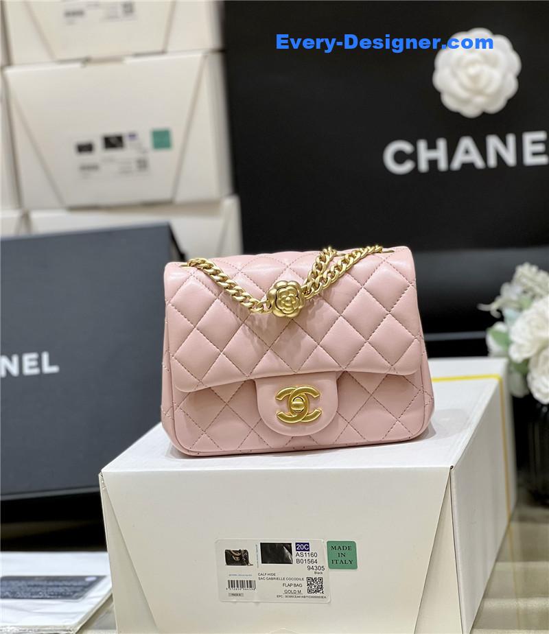 Ch**el cf camellia flap bag small