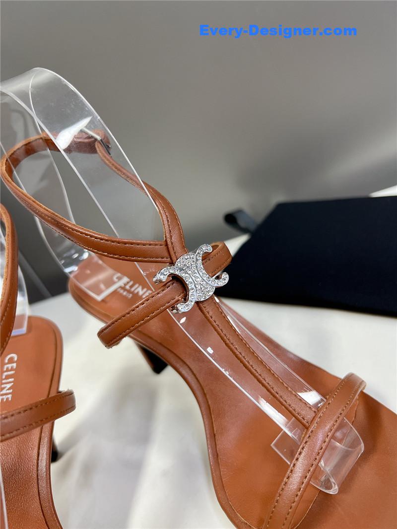 Ce1i*e logo high heel sandals