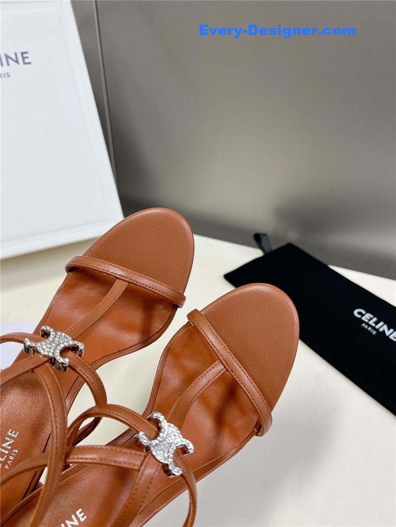 Ce1i*e logo high heel sandals