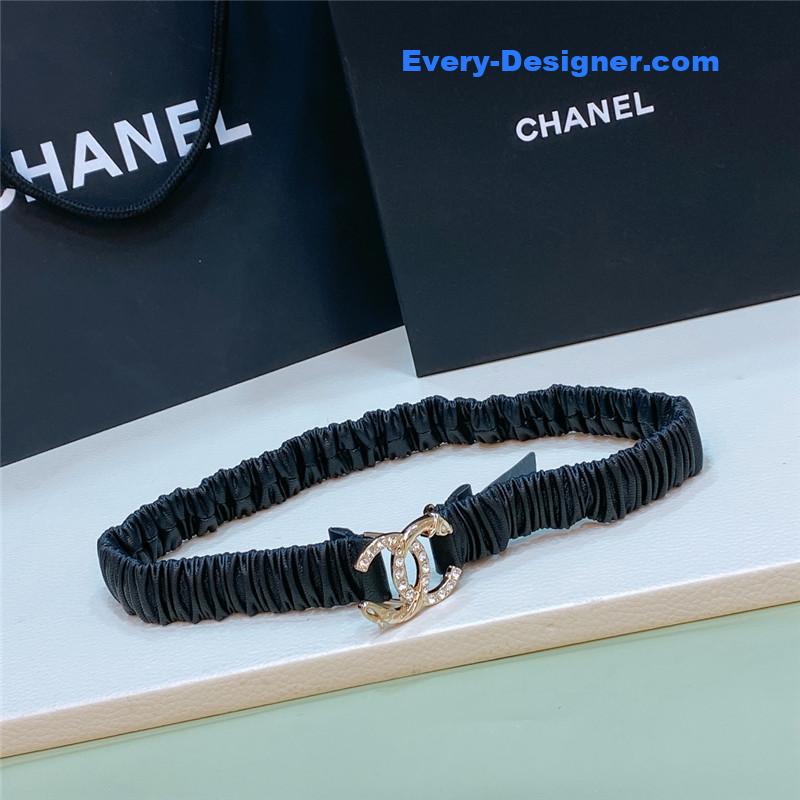 Ch**el calfskin elastic belt