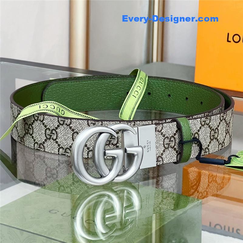 Gvc*1 reversible belt with double g buckle