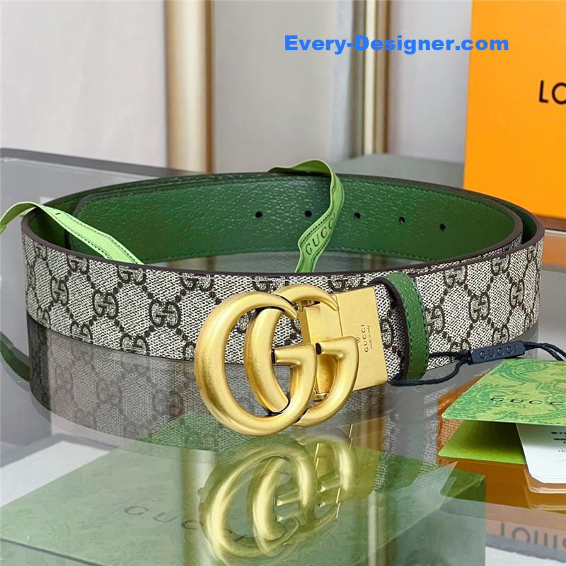 Gvc*1 reversible belt with double g buckle