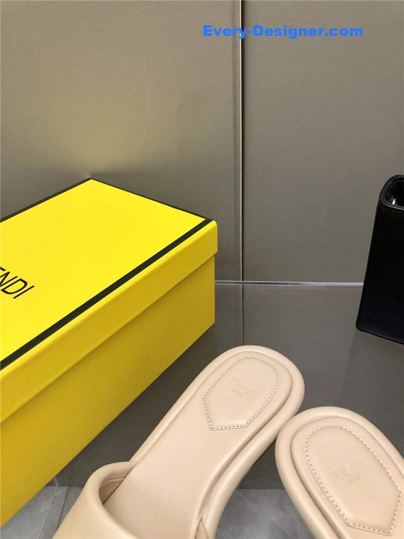 F**di ff chunky heel slippers