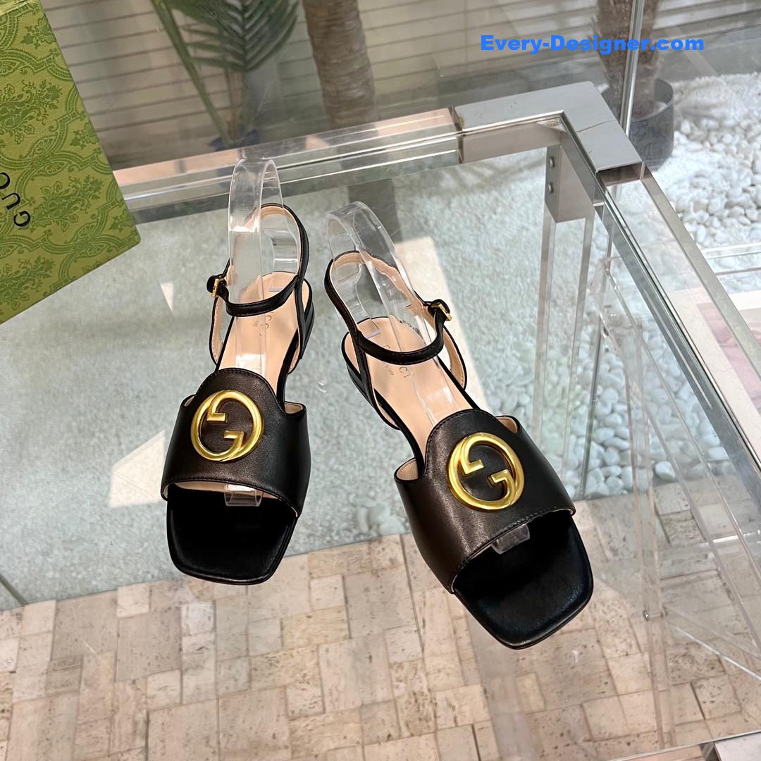 Gvc*1 logo blondie slingback strap sandals