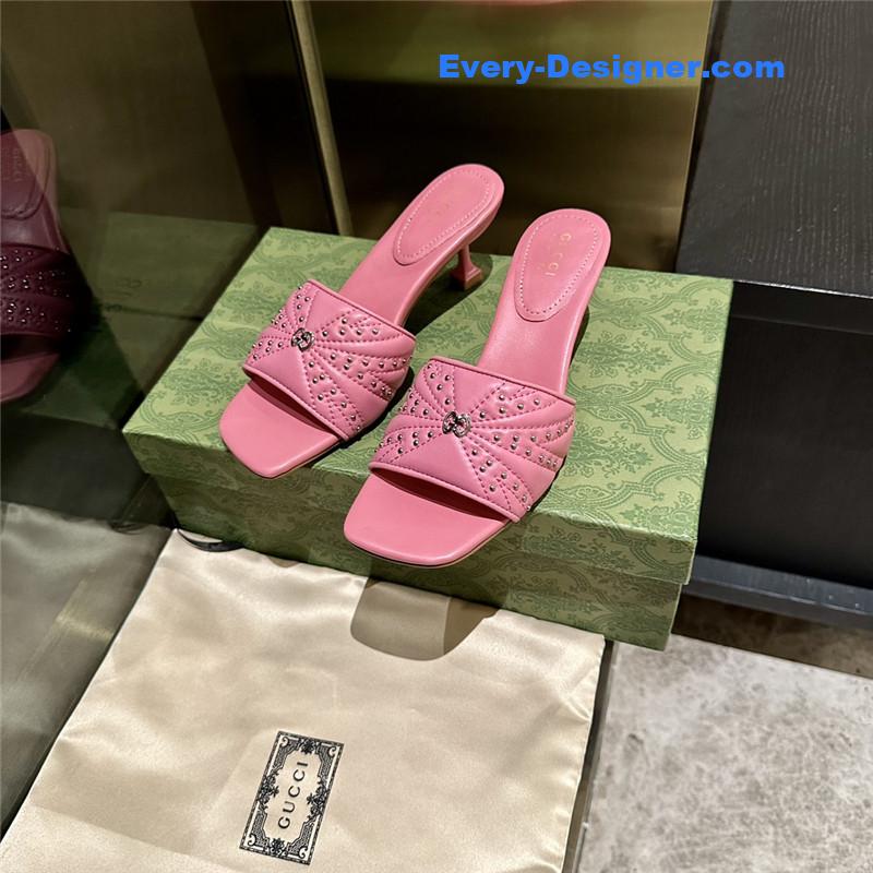 Gvc*1 high heel fish mouth sandals and slippers