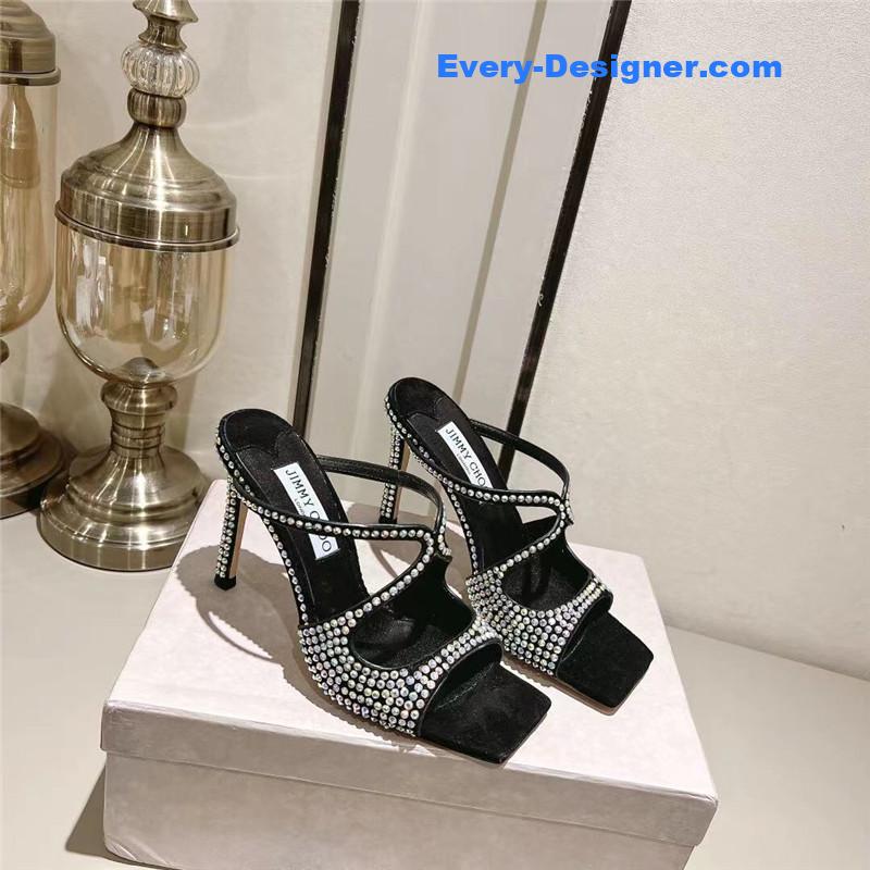 j1m*y ch00 hot D1am0nd series high-heeled sandals