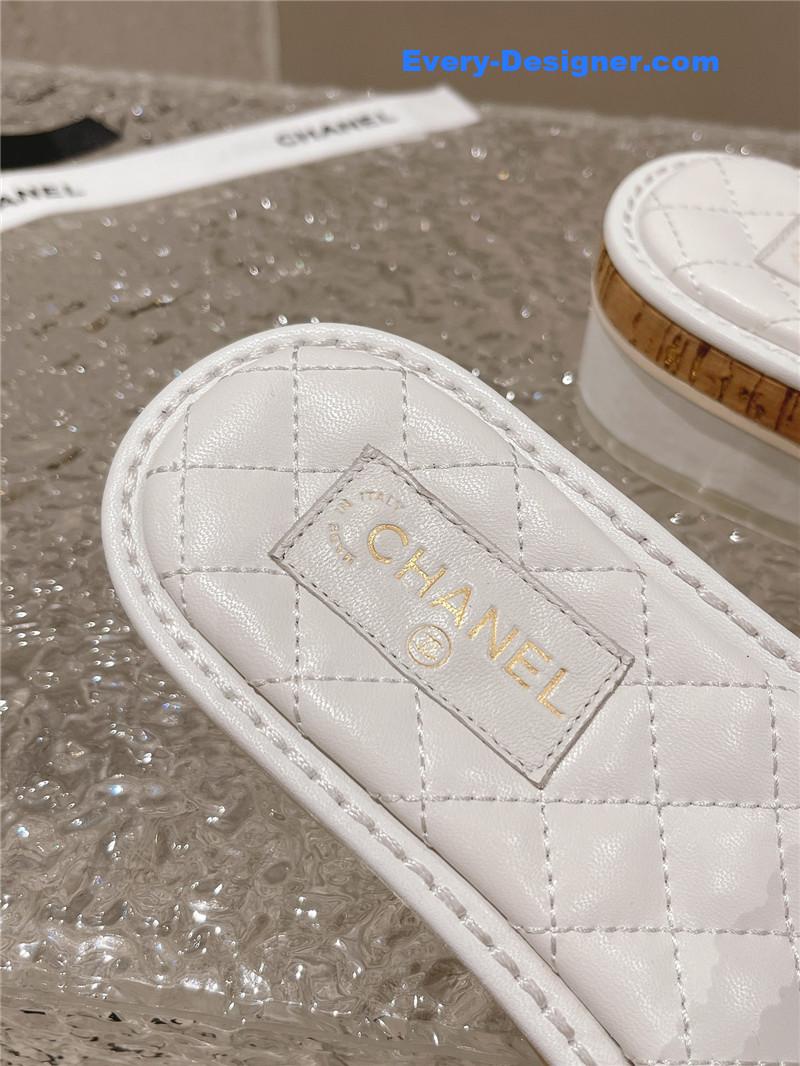 CC new hand-stitched bead decoration slippers