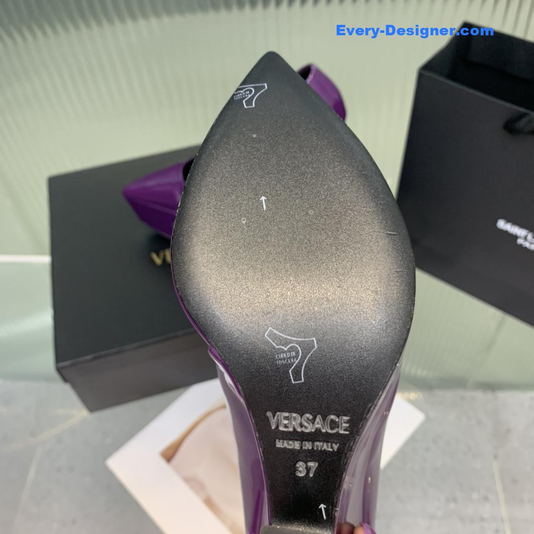 Versace wedge high heel shoes