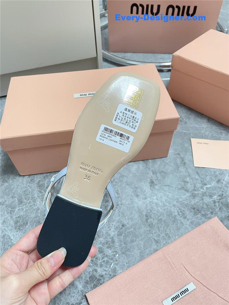 M1um1u spring and summer catwalk new sandals