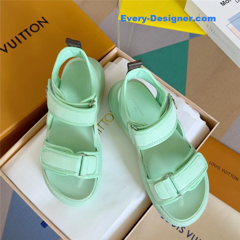 l0vis Vvtt0n lv velcro polka dot sandals