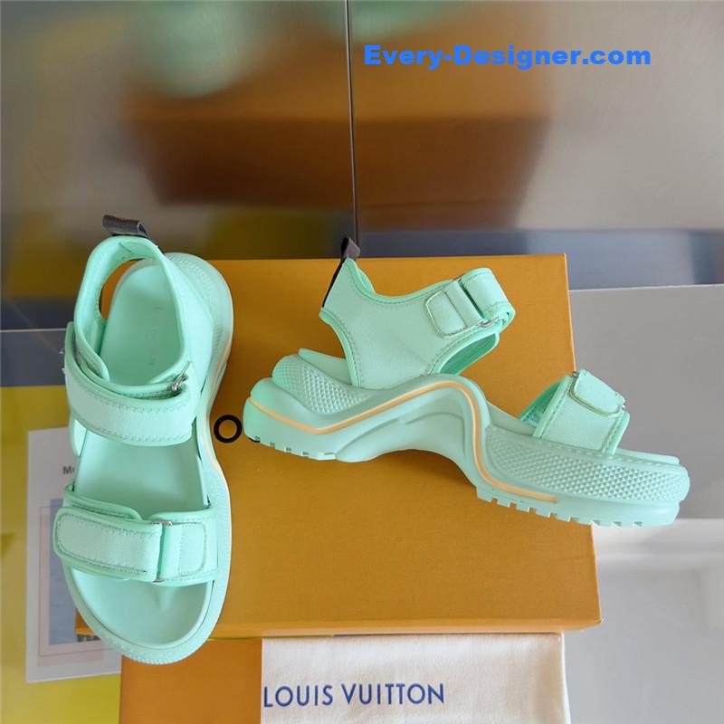 l0vis Vvtt0n lv velcro polka dot sandals