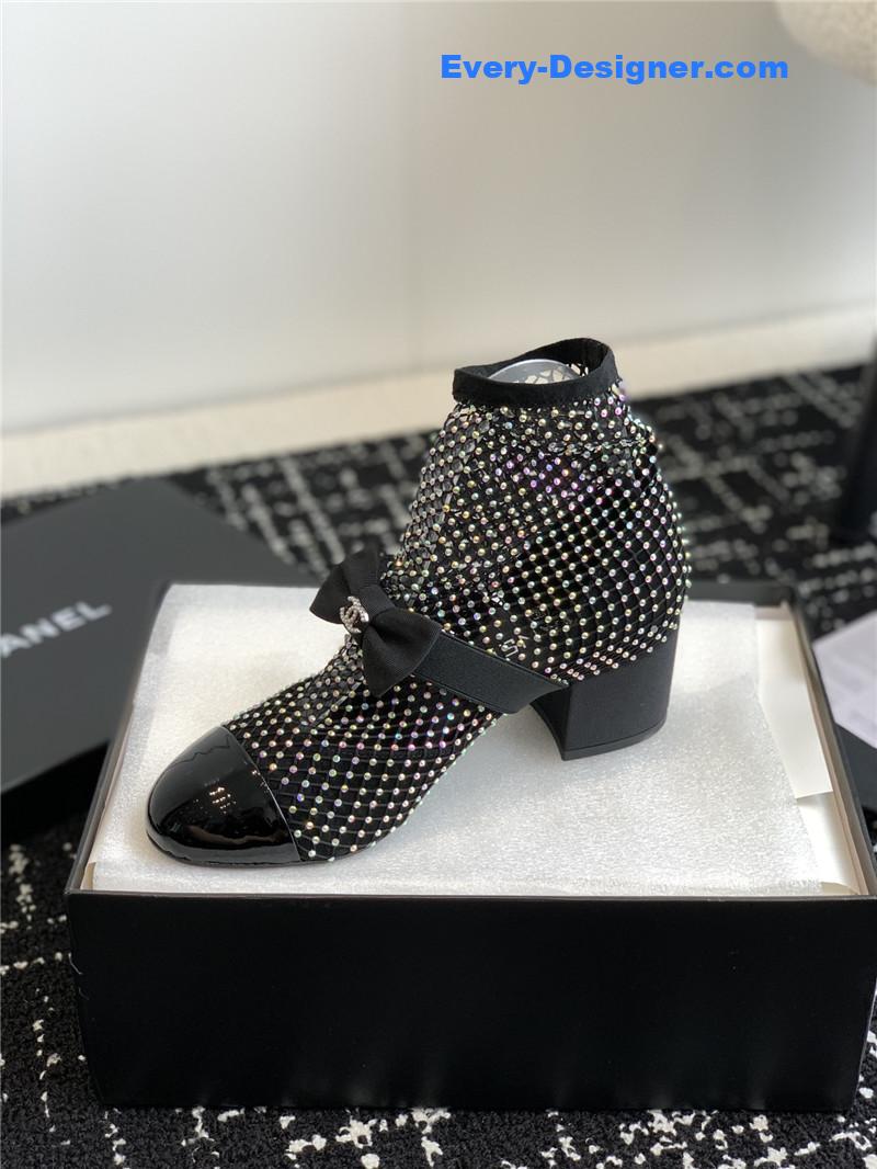 CC new Mary Jane mesh drill boots