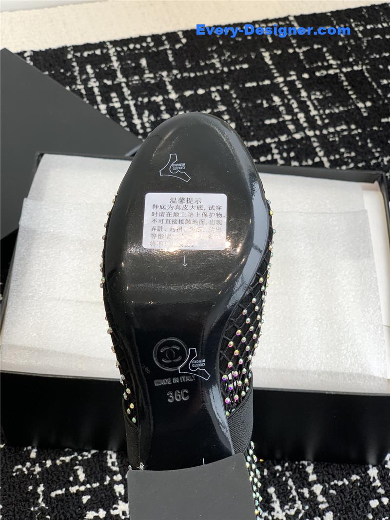 CC new Mary Jane mesh drill boots